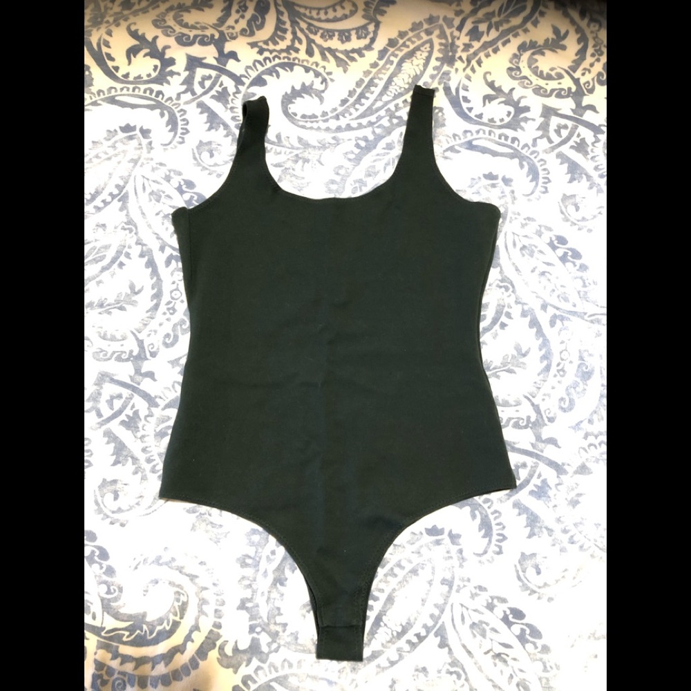 Forest green body suit